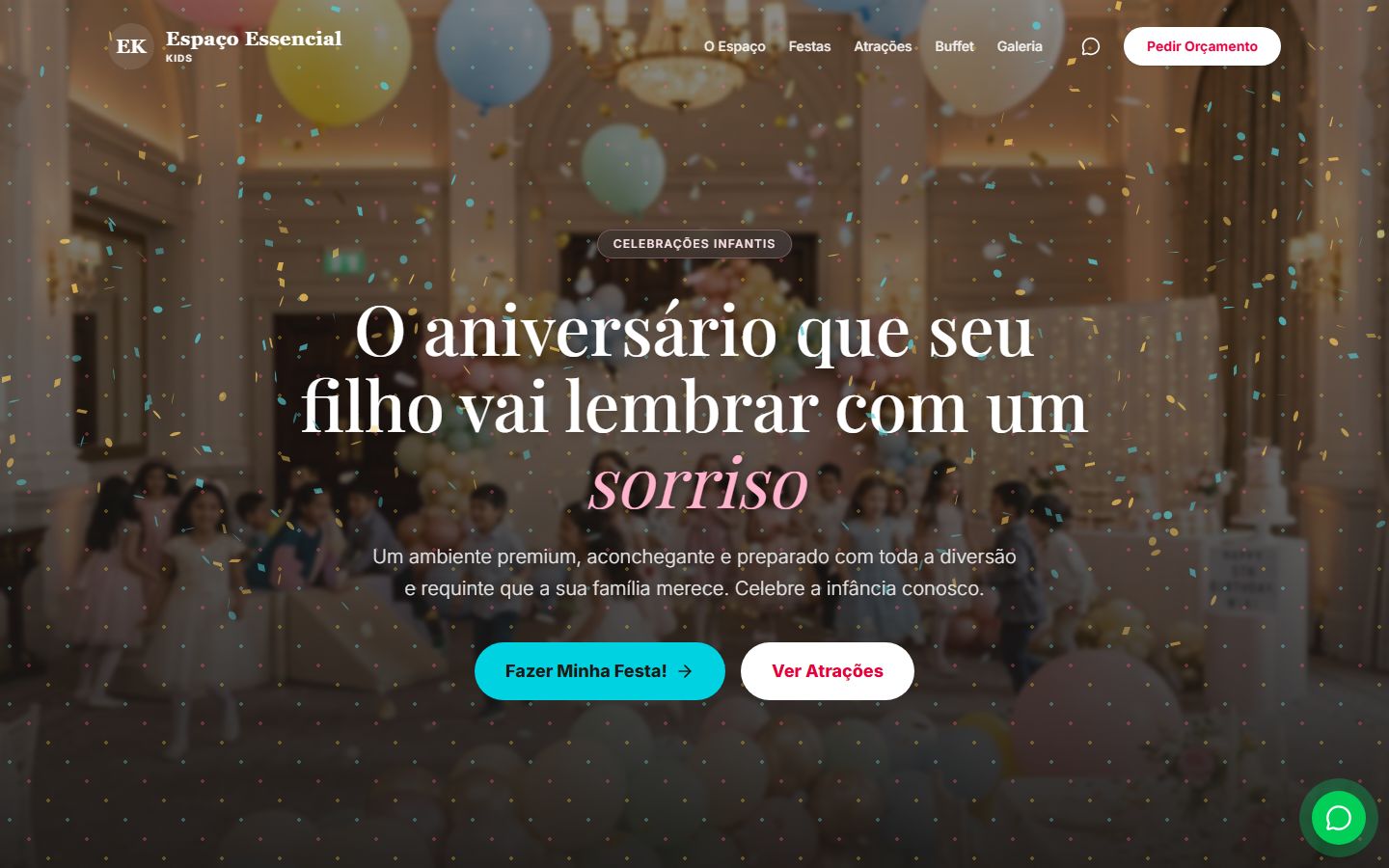 Miniatura do site Salão de Festa Kids
